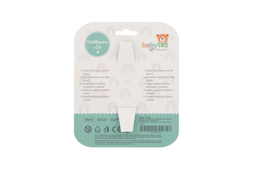 Teddies Točáček vrtulka babyted 11x5cm na kartě