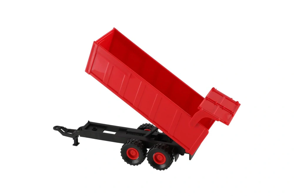 Teddies Traktor Zetor s valníkem plast 36cm na setrvačník na bat. se světlem se zvukem v krabici 39x13x13cm