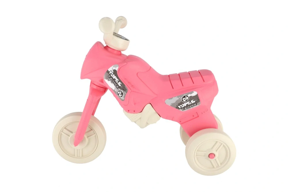 Odrážedlo Enduro Yupee pastelově růžové velké výška sedadla 31cm nosnost do 25kg 12m+