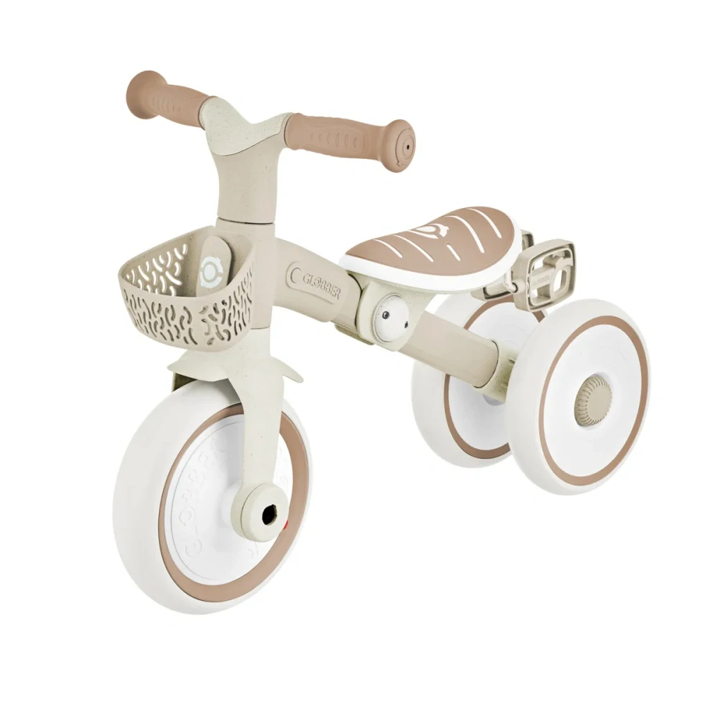 Globber Tříkolka LEARNING TRIKE 2v1 PLUS ECOLOGIC, coconut