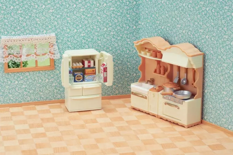 Sylvanian Families set - kuchyňská linka s ledničkou