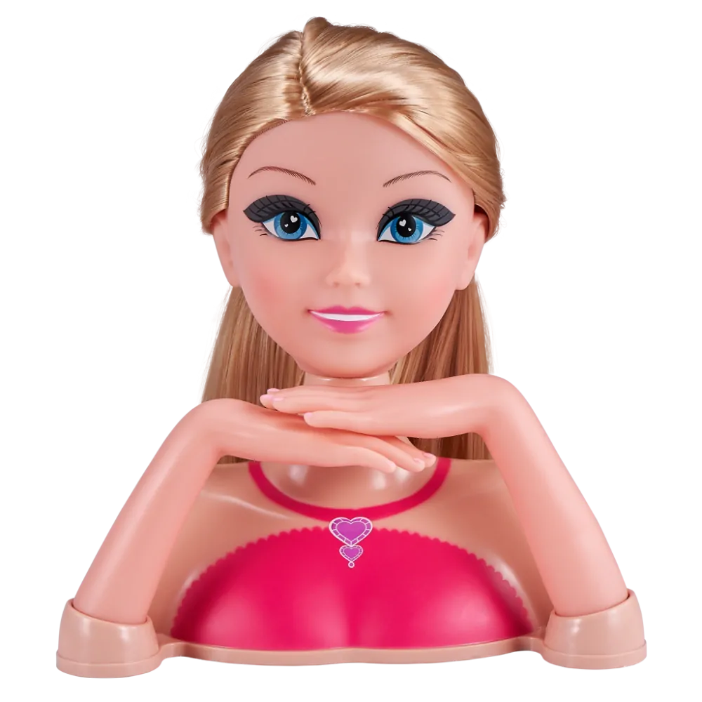 Česací hlava Sparkle Girlz s doplňky