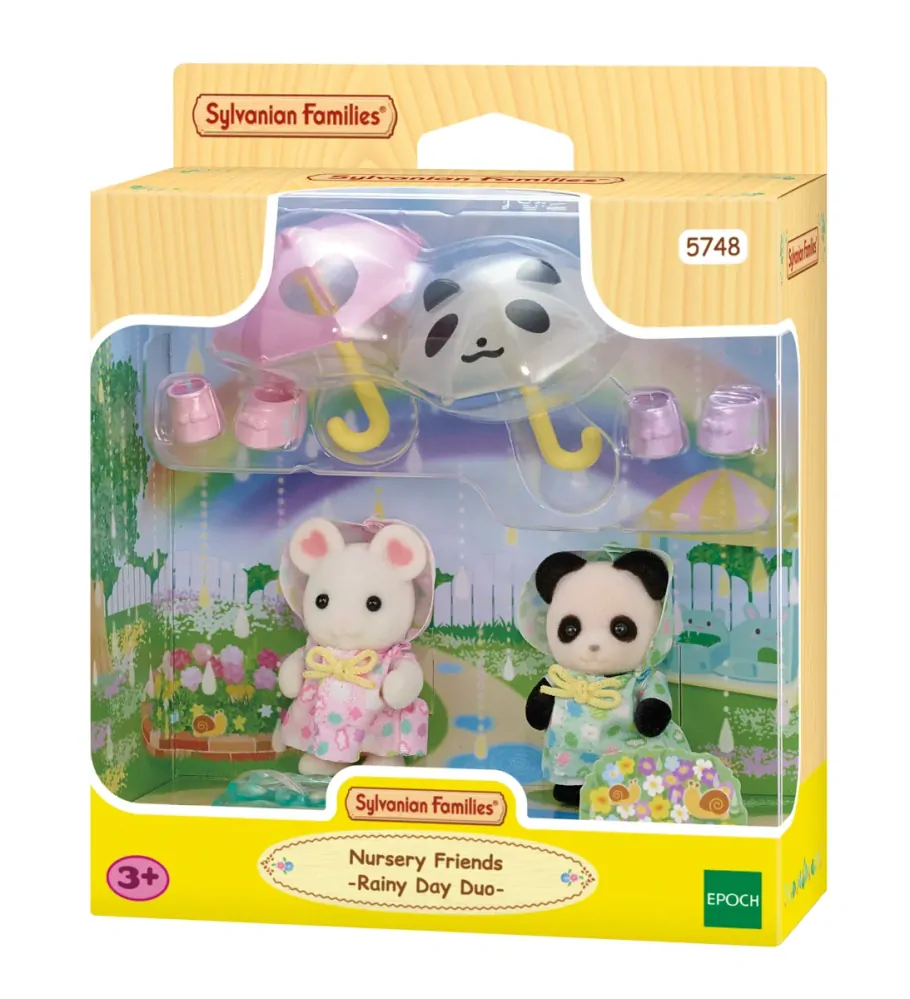 Sylvanian Families Procházka v dešti Baby Duo