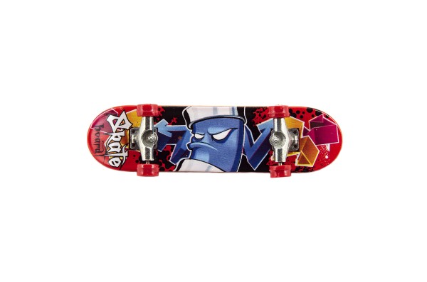 Teddies Skateboard prstový s rampou plast 10cm mix barev na kartě