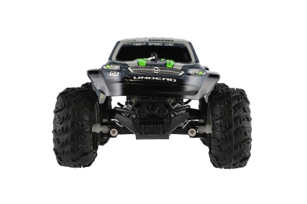 Teddies Auto RC pick up terénní plast 25cm 2,4GHZ na baterie šedo-zelený v krabici 32x14x18cm