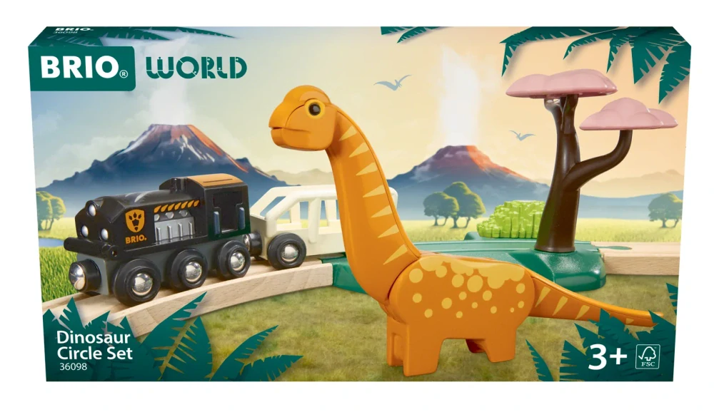 Brio 36098 Dinosauří kruhová vláčkodráha