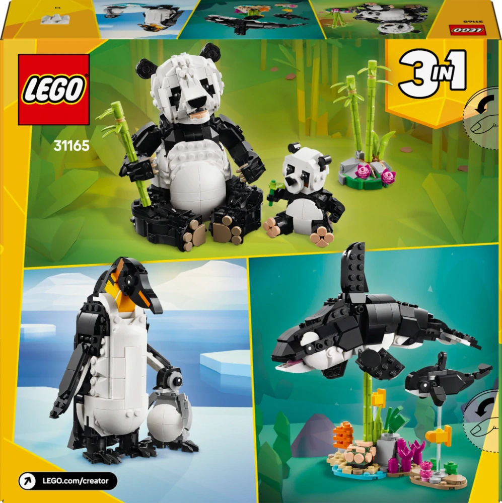 LEGO® Creator 3 v 1 31165 Divoká zvířata: Pandí rodinka