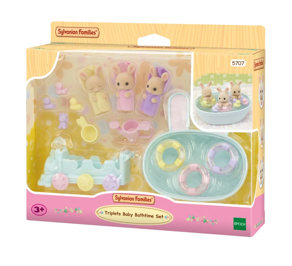 Sylvanian Families Koupel trojčat králíčků