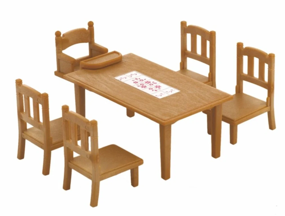 Sylvanian Families Nábytek - jídelní stůl se židlemi