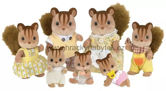 Sylvanian Families Rodina hnědých veverek