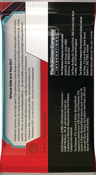 Pokémon TCG Scarlet & Violet Destined Rivals Booster mix motivů
