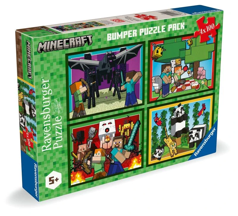 Ravensburger Minecraft 4x100 dílků