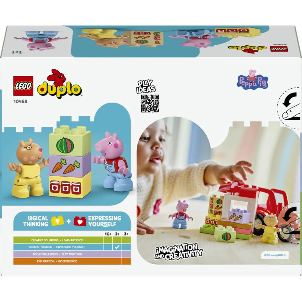 LEGO® 10468 DUPLO® Prasátko PeppaTraktor a tržnice