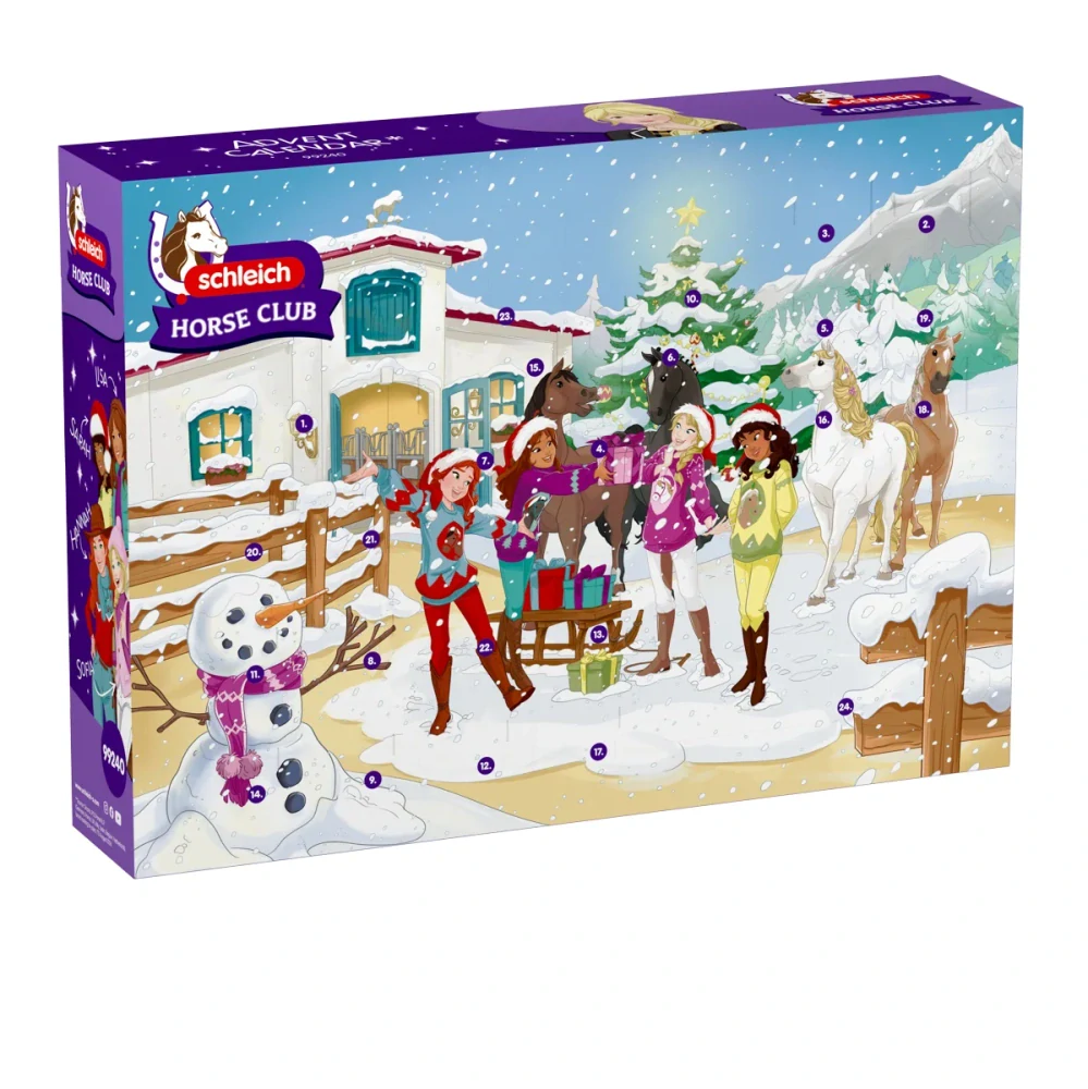 Adventní kalendář Schleich 2026 Horse Club - Vyjížďka zimní říší divů 99240