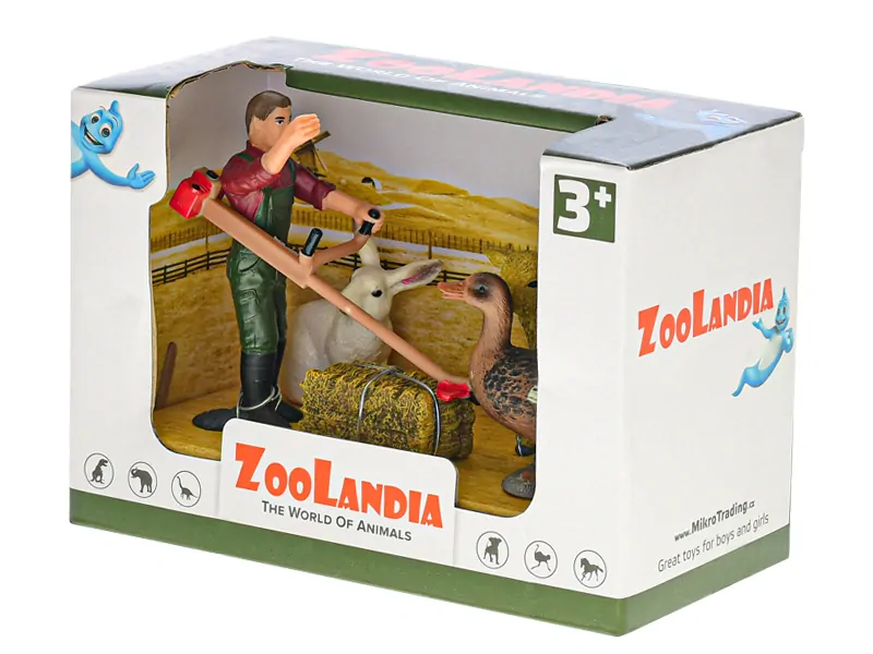 Zoolandia farma set se zvířátky a doplňky 6druhů v krabičce