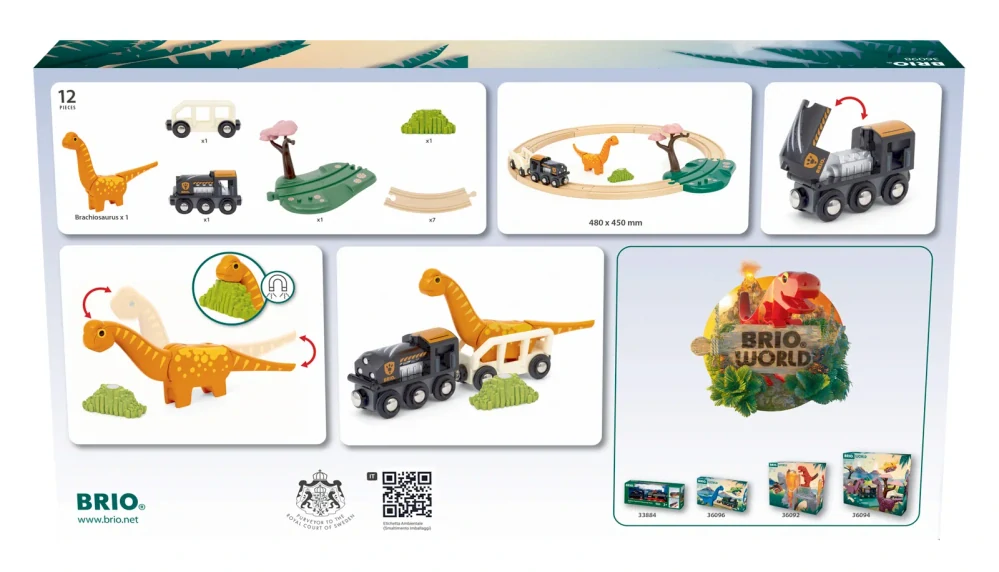 Brio 36098 Dinosauří kruhová vláčkodráha