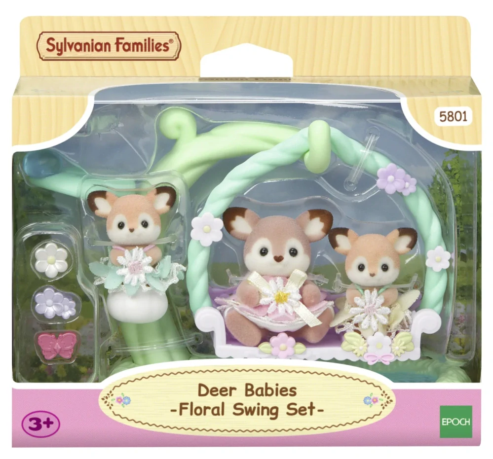 Sylvanian Families Jelínci na květinové houpačce
