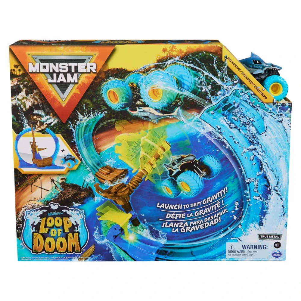 Spin Master MONSTER JAM - Hrací set MEGALODON ZOOP OF DOOM, 1:64