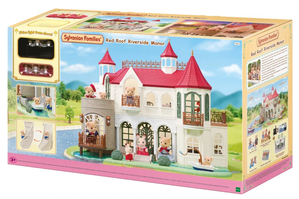 Sylvanian Families Vila s červenou střechou u řeky