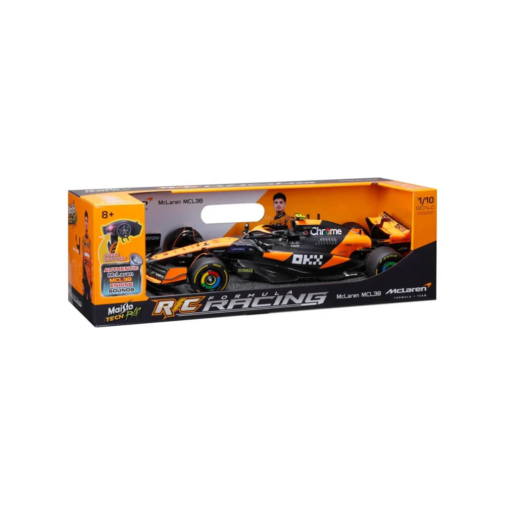 Maisto RC - FORMULA RACING McLaren MCL38, 4 Lando Norris, se zvuky, XTR. 2,4 GHz, USB, 1:10