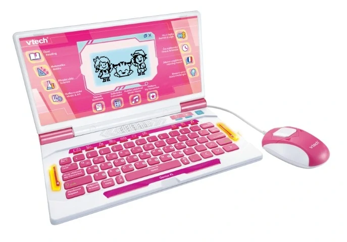 VTech Genius XL - vzdělávací notebook CZ -růžový