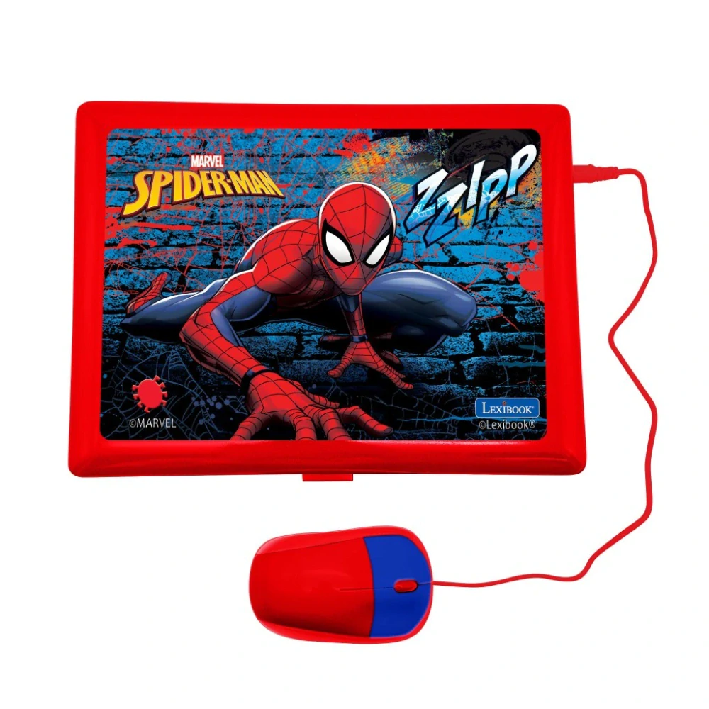 Lexibook česko-anglický vzdělávací notebook Spiderman 124 aktivit